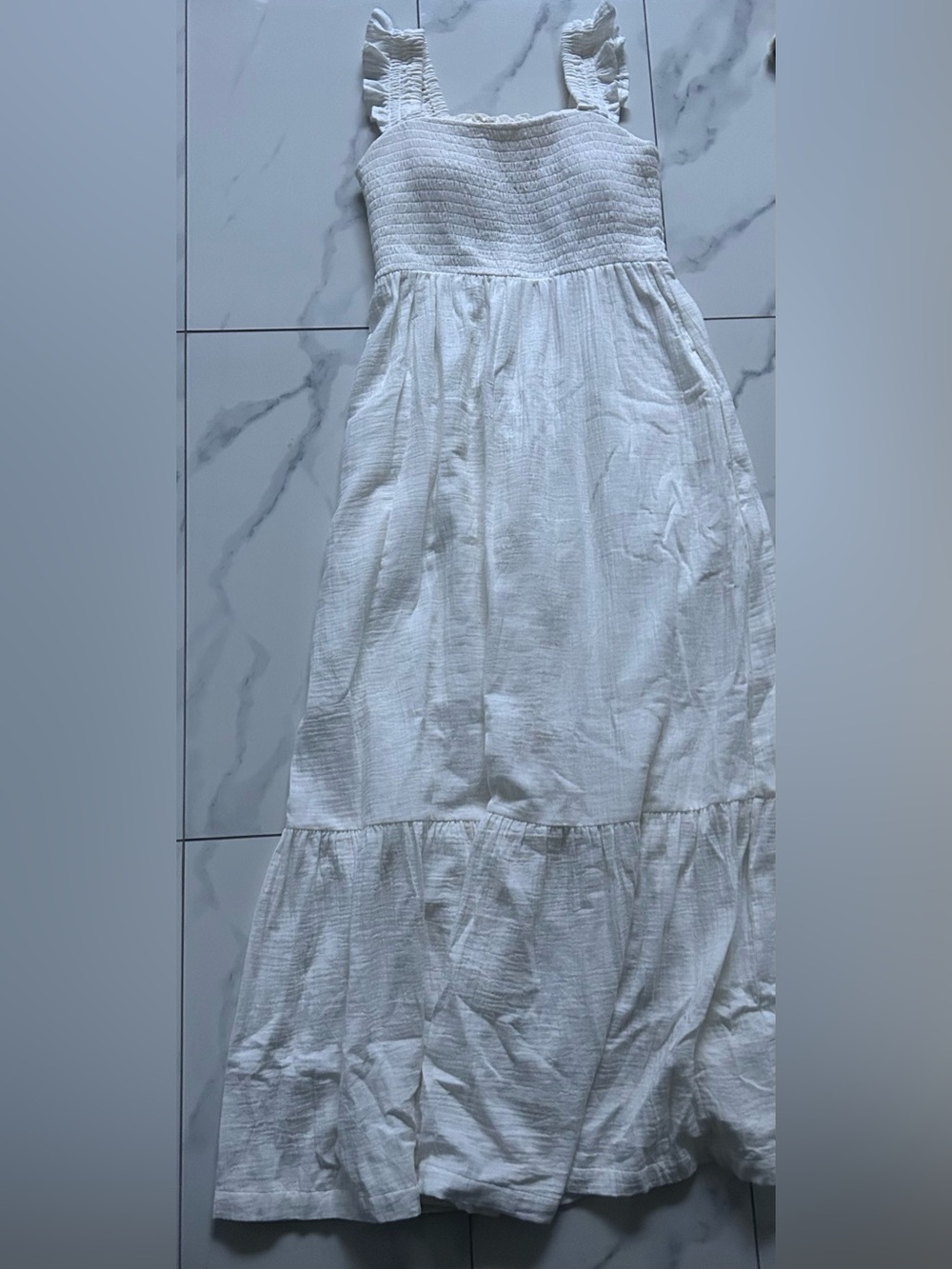 Soma white gauze maxi dress